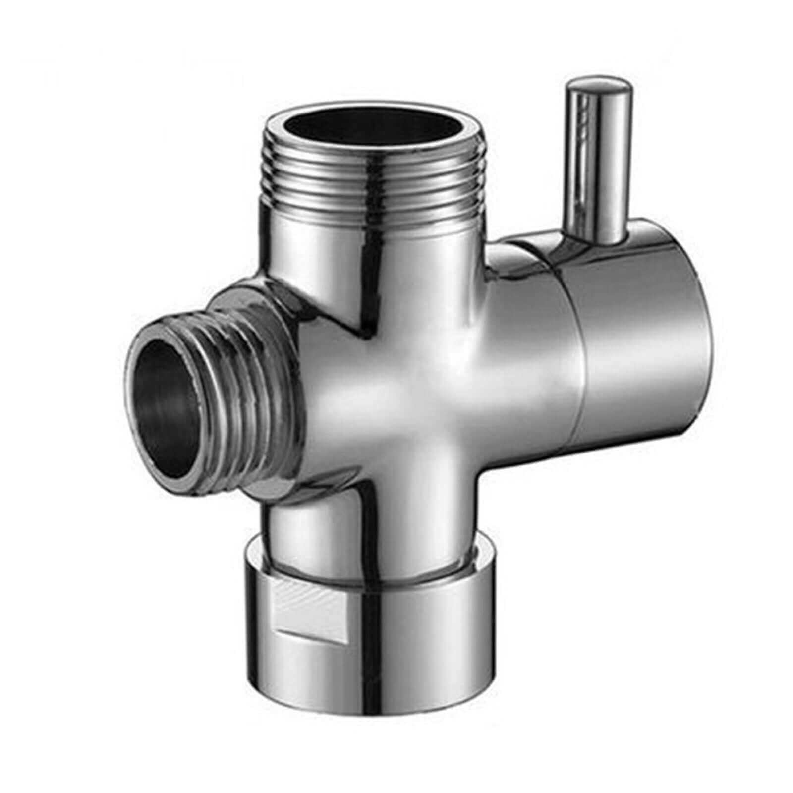 Buy Round shower diverter valve 3/4" - chrome Online UK | HOUSE OF ENKI